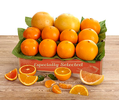 Five Flavors Sampler with tangerines, grapefruit and three types of oranges.